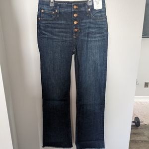 J Crew Tall 9" demi-crop jean Dark Wash